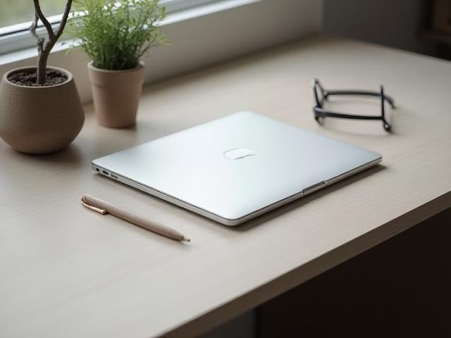 Scrivania moderna con subtile motivo di gocce di pioggia incise sul piano, finitura laccata.